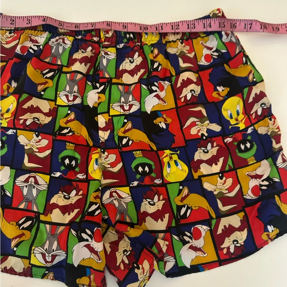 Looney Tunes‎ Mania Vintage 1996 100% Silk Lightweight Boxers Shorts *Flaw* L
